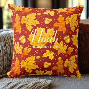Homebody hartslagbladeren Herfst Home Decor Kussen