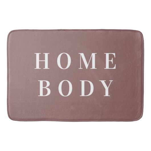 Homebody Minimal Brown Bath Mat (Voorkant)
