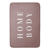 Homebody Minimal Brown Bath Mat (Voorkant Verticaal)