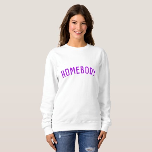 Homebody | Modern Paarse Trendy Home Lover Trui (Voorkant volledig)