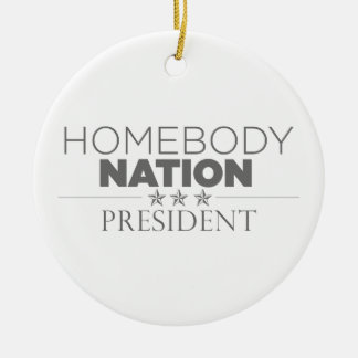 Homebody Nation President Keramisch Ornament