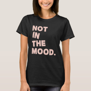 HomeBody niet in de stemming Casual grafische lett T-shirt