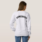 Homebody sweatshirt Blijf binnen Gift Unisex (Achterkant volledig)