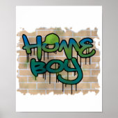 homeboy graffiti design poster (Voorkant)