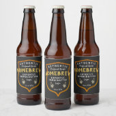 Homebrew Authentiek Origineel Recept Logo Crest Bier Etiket (Flessen)