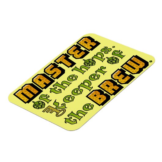 Homebrew Beer Brewer Magneet (Linkerzijde)