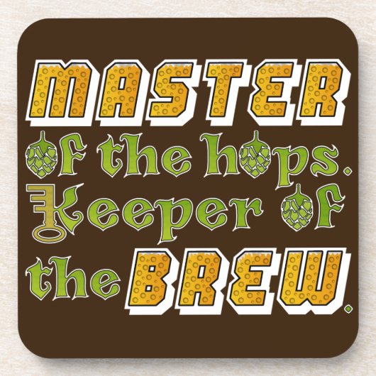 Homebrew Beer Brewer Onderzetter (Voorkant)