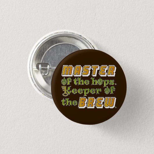 Homebrew Beer Brewer Ronde Button 3,2 Cm (Voorkant /achterkant)