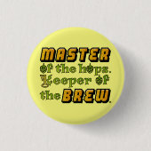 Homebrew Beer Brewer Ronde Button 3,2 Cm (Voorkant)