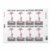 Homebrew Beer Labels met Funny Tutu Cartoon (Full Sheet)