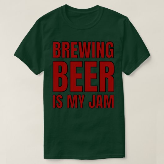 Homebrew Brouwerij is mijn jam Fun Brewmaster Gif T-shirt (Design voorkant)