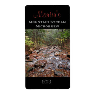 Homebrew Label Mountain Stream