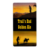 Homebrew labels Western Trails End Golden Ale (Voorkant)