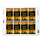 Homebrew labels Western Trails End Golden Ale (Full Sheet)