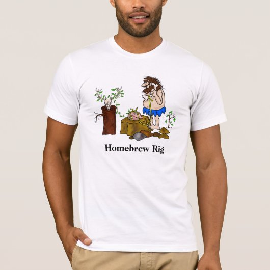 Homebrew Rig Funny Ham Radio T-shirt (Voorkant)
