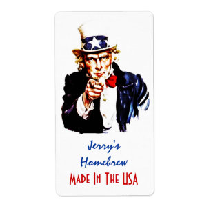 Homebrewing Beer Labels oom Sam Made in de VS