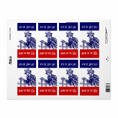 Homebrewing Bier Labels voor 4 juli Uncle Sam (Full Sheet)