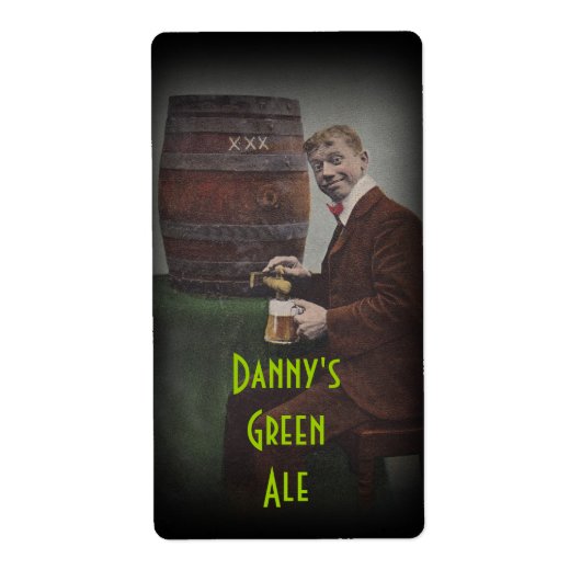 Homebrewing Bierflesetiket Danny's Green Ale Etiket (Voorkant)