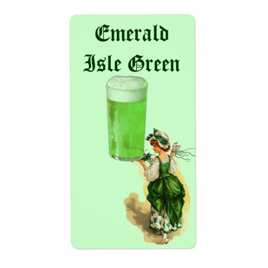 Homebrewing Bierlabel Irish Green St Patricks Day Etiket (Voorkant)