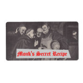 Homebrewing levert bierlabel Monks' Secret Brew Etiket (Voorkant)