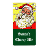 Homebrewing Pipe Smoke Happy Santa Labels (Voorkant)