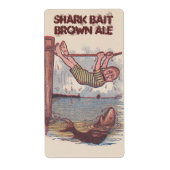Homebrewing Shark Bait Bruin Ale Antiek Fun Label (Voorkant)
