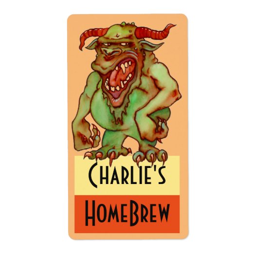 Homebrewing Supplies Bier Fun Party Monster Label (Voorkant)