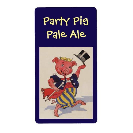 Homebrewing Supplies Bierfeestvarken Bord ale labe Etiket (Voorkant)