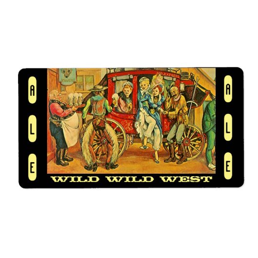 Homebrewing Western West Beer Brewing Bottle Label (Voorkant)