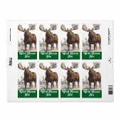 Homebrewing Wild Moose Bier Brewing Homebrew Label (Full Sheet)