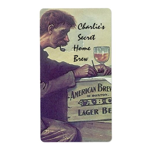 Homebrouwbenodigdheden voor bietenhuismerken etiket (Voorkant)