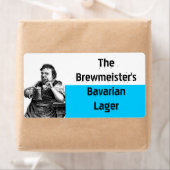 Homebrouwbenodigdheden voor bietenhuismerken etiket (Insitu)