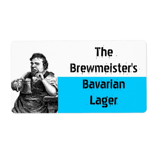 Homebrouwbenodigdheden voor bietenhuismerken etiket (Voorkant)