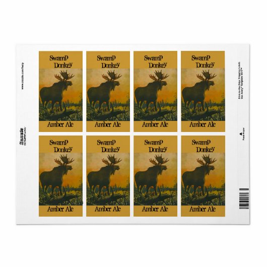 Homebrouwbenodigdheden voor brouwerijen met homebr etiket (Full Sheet)