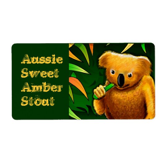 Homebrouwende voorraad bierbrouwerende labels aanp (Voorkant)