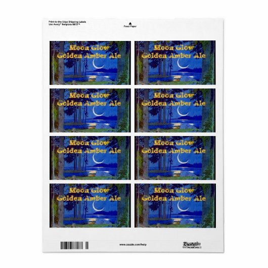 Homebrouwende voorraad bierbrouwerende labels aanp (Full Sheet)