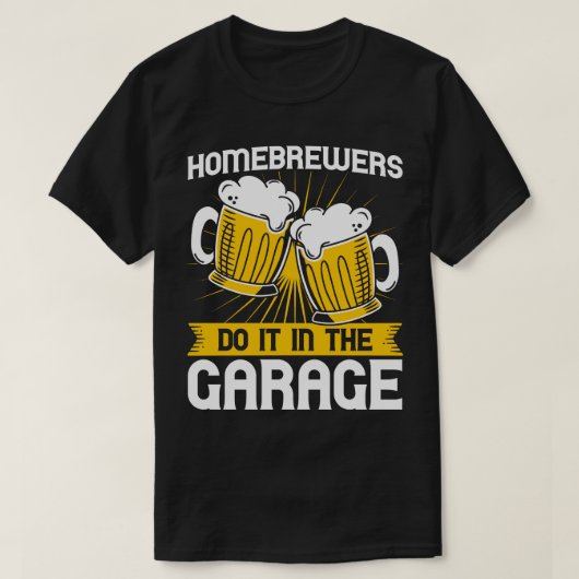 Homebrouwers doen het in de tuinhuizen t-shirt (Design voorkant)