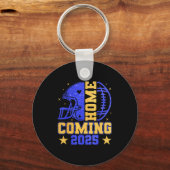 Homecoming 2025 Hoco Football Mama Girl Blue Gold  Sleutelhanger (Voorkant)