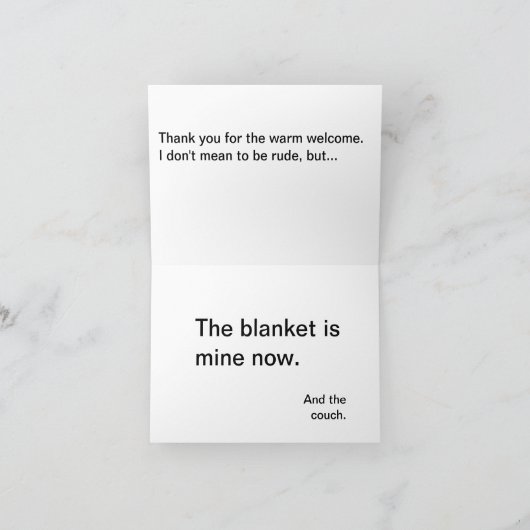 Homecoming Bedankkaart (Binnen)