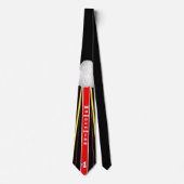 Homecoming Football Mum Necktie Zwart Stropdas (Voorkant)