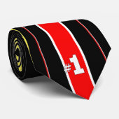 Homecoming Football Mum Necktie Zwart Stropdas (Opgerold)