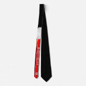 Homecoming Football Mum Necktie Zwart Stropdas (Achterkant)