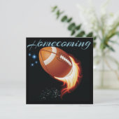 Homecoming Football Party Kaart (Staand voorkant)