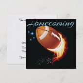 Homecoming Football Party Kaart (Voorkant / Achterkant)