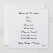 Homecoming Football Party Kaart (Achterkant)