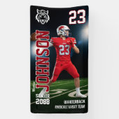 Homecoming Football Senior Class Sports Photo Spandoek (Verticaal)