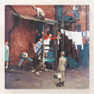 Homecoming G.I. Glazen Onderzetter