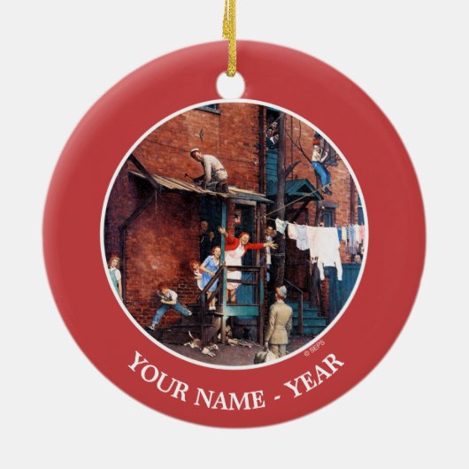 Homecoming G.I. Keramisch Ornament (Achterkant)