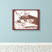 Homecoming Homers Canvas Afdruk (Insitu (Houten vloer))