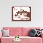 Homecoming Homers Canvas Afdruk (Insitu (Woonkamer))